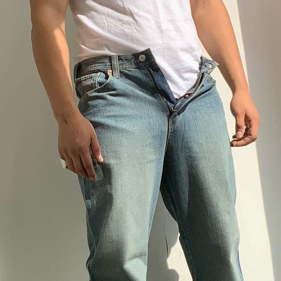 Men’s Def Jam Mid Blue Vintage Denim Pants - Picture 4 of 8